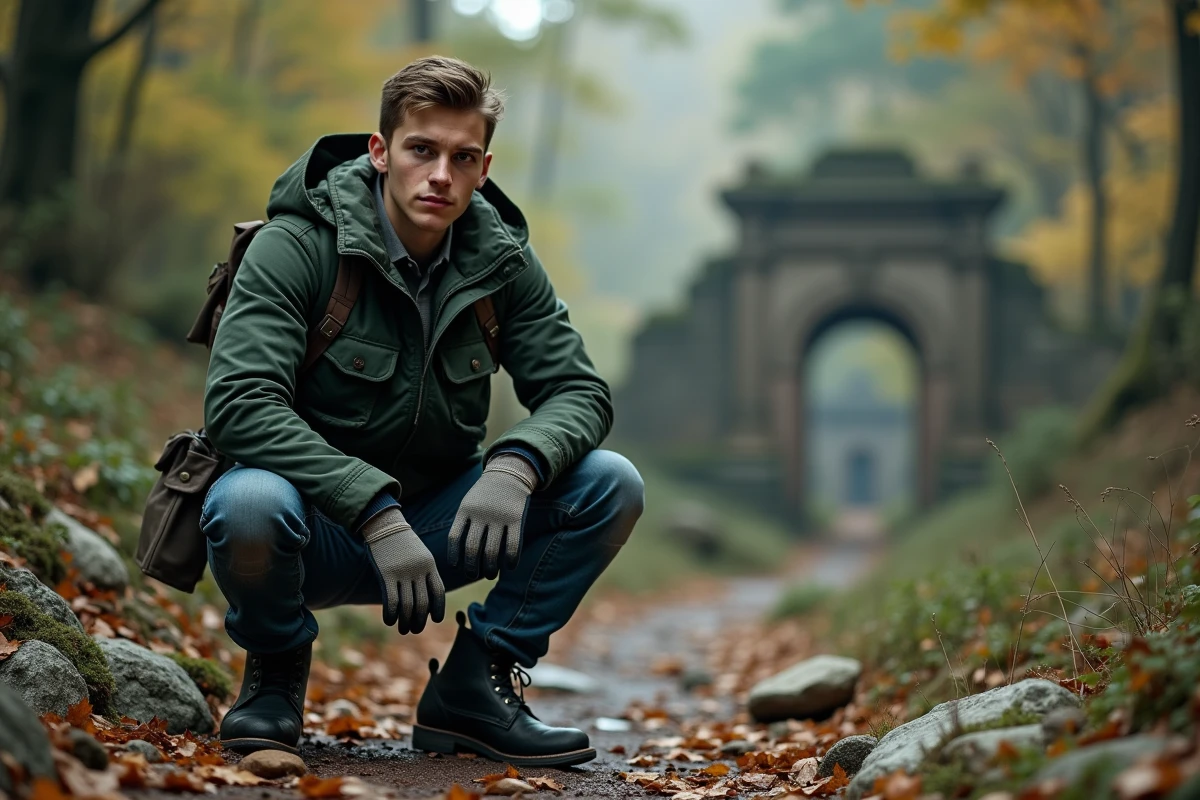 Jeune homme en tenue d